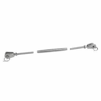 Tendeur de moufle M5 pour voile, 2,5 mm, acier inoxydable A4 AISI 316