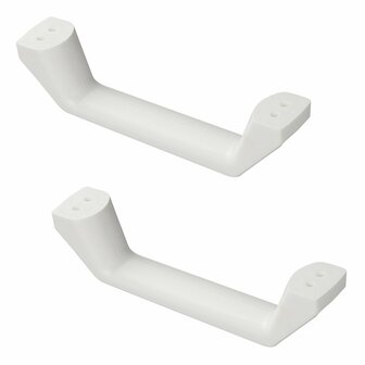 Poignee de manuvre blanche - lot de 2 pieces