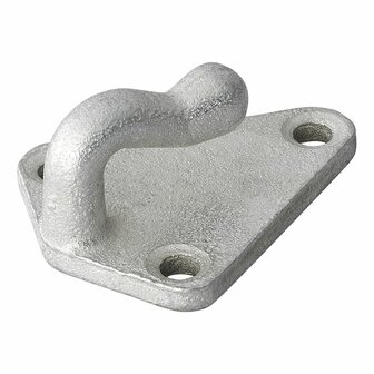 Crochet a corde en metal 40x45mm 10 pieces sous blister