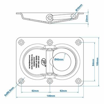 Oeillet d&#039;arrimage double SPP UP-02