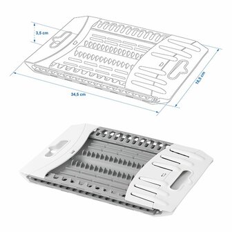 egouttoir a vaisselle pliable en plastique