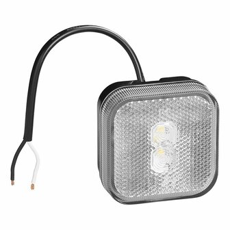 Feu de gabarit 12/24V blanc 65 x 65 mm LED