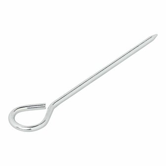 Piquet de tente 19 cm en aluminium avec illet, 10 pieces en sachet plastique