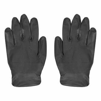 Gants en nitrile Gripp-It XL noirs, bo&icirc;te distributrice de 50 pieces