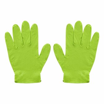 Gants en nitrile Gripp-It M verts, bo&icirc;te distributrice de 50 pieces