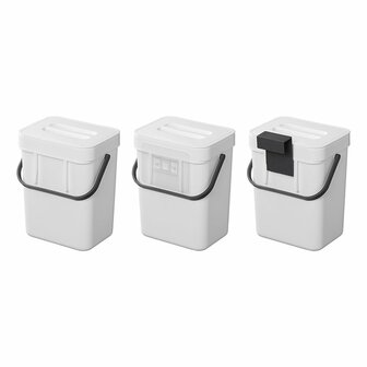 Poubelle avec couvercle 3L pour caravane/camping-car