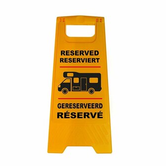 Panneau indicateur &laquo; Reserve &raquo; pour campeur