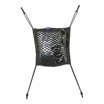 Filet de rangement elastique 26x28cm double avec crochets en plastique NS-7