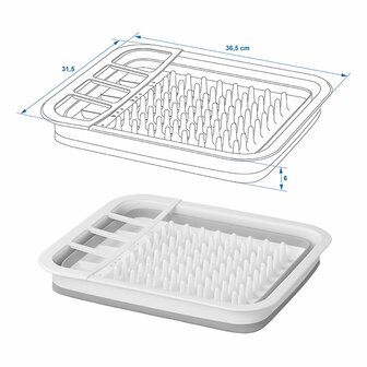 egouttoir a vaisselle pliable
