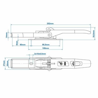 Fermoir a bascule SPP ZB-05AA