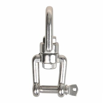 emerillon a blocage 8 mm, acier inoxydable A4 AISI 316, il/fourche, 2&nbsp;500 daN