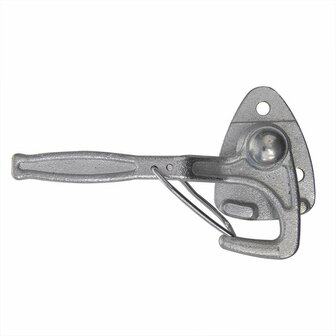 Crochet de valve n&deg; 0 gauche 140 mm avec illet a visser