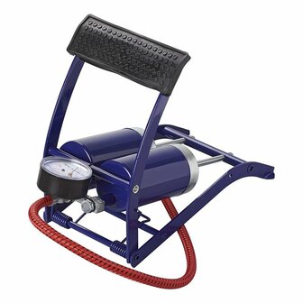 Pompe a pied double cylindre avec manometre
