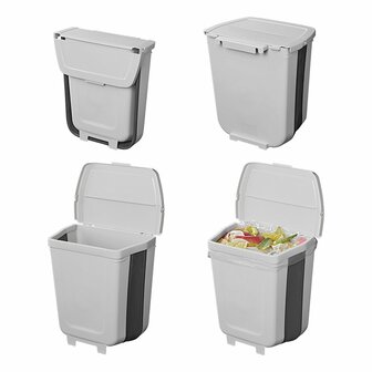 Poubelle pliable 8L pour caravane/camping-car