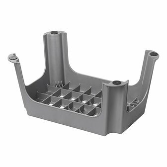Marchepied en plastique gris 42,5 x 27,5 x 23 cm