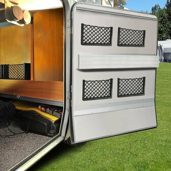 Filet de rangement elastique 366x180mm avec cadre en plastique NS-14