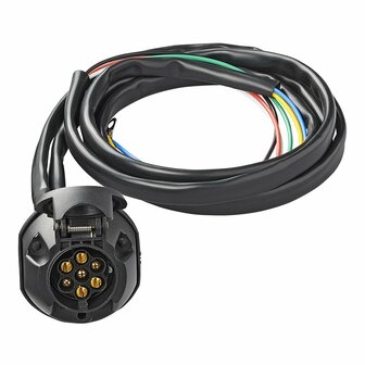 Kit cablage attelage 7 broches PVC + cable 1,50 m sous blister