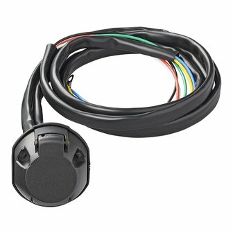 Kit cablage attelage 7 broches PVC + cable 1,50 m sous blister