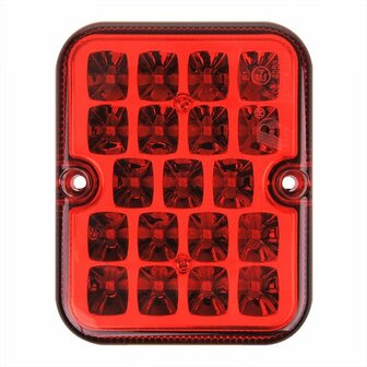 Feu antibrouillard arriere 100x81mm 19LED sous blister