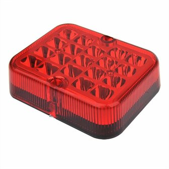 Feu antibrouillard arriere 100x81mm 19LED sous blister