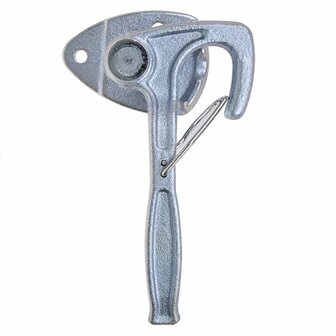 Crochet de valve n&deg; 1 gauche 170 mm avec illet a visser sous blister
