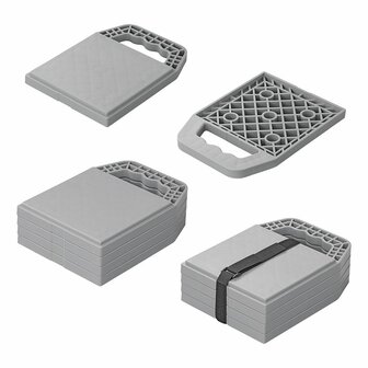 Plaques de base empilables avec poignee - lot de 4