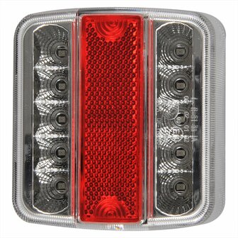 Feu arriere 4 fonctions 98x105mm 14LED avec EC 5 broches
