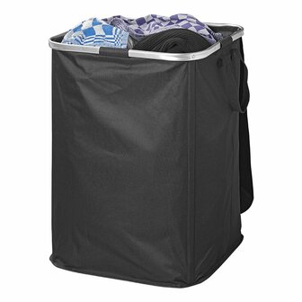 Panier a linge XL pliable noir
