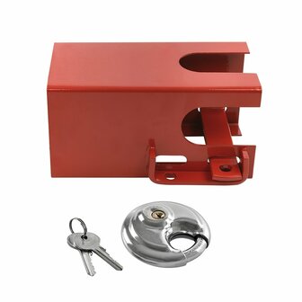 Serrure d&#039;attelage 110x110mm avec serrure a disque PM