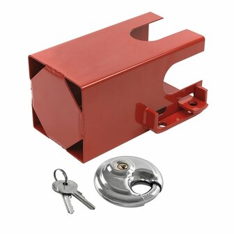 Serrure d&#039;attelage 110x110mm avec serrure a disque PM