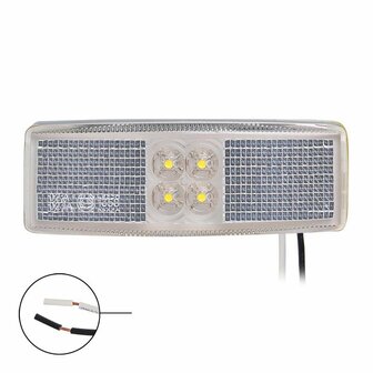 Feu de gabarit 12/24V blanc 110x40mm LED sous blister