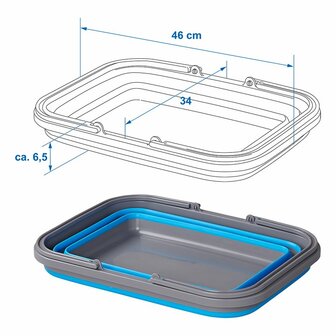 Bac a vaisselle pliable 16L