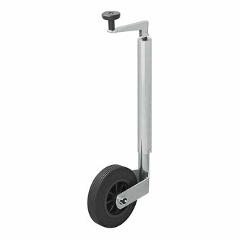 Roue avant jante plastique 35 mm avec pneu caoutchouc 160x40 mm