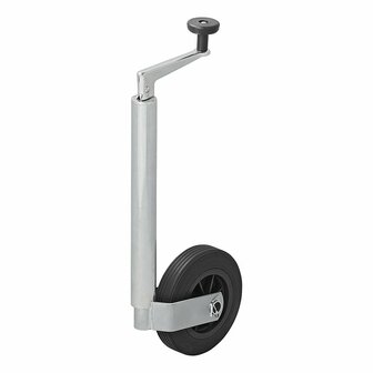 Roue avant jante plastique 35 mm avec pneu caoutchouc 160x40 mm