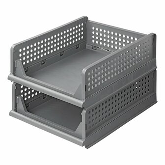 Organisateur de cuisine empilable a 2 niveaux