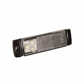 Feu de gabarit 12/24V blanc 126x30mm LED sous blister