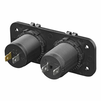 Kit d&#039;encastrement : prise 12V + chargeur rapide USB type A + C 2 voies 3A