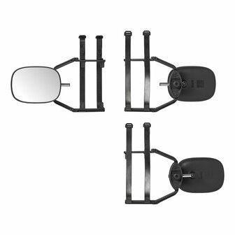 Retroviseur de caravane en verre plat 410 x 140 x 190 mm extensible