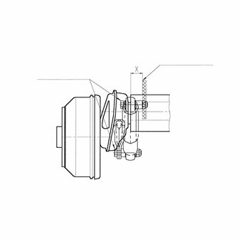 Support d&#039;amortisseur  90 x 50 mm - lot de 2 pieces