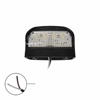 eclairage de plaque d&#039;immatriculation 12/24V 70x42mm LED