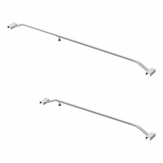 Support de bache en aluminium, extensible, 108-146 cm, pour bache de remorque