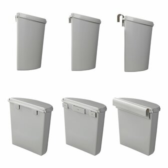Poubelle avec couvercle 10L pour caravane/camping-car