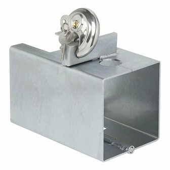 Serrure d&#039;attelage divisible avec serrure a disque