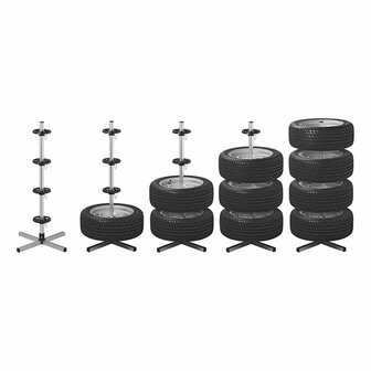 Support de jante en aluminium pour 4 pneus