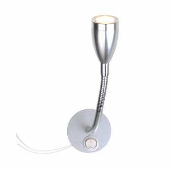Spot en saillie 1 LED avec col de cygne flexible 12 V 120 lm diam. 65 x 110-260 mm