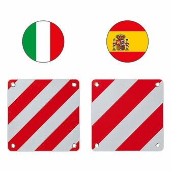 Tableau marqueur flexible 50 x 50 cm pour l&#039;Italie/l&#039;Espagne 2 en 1