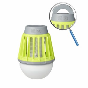 Camping- Lampe a insectes 2 en 1 rechargeable 8,8 x 12,5 cm