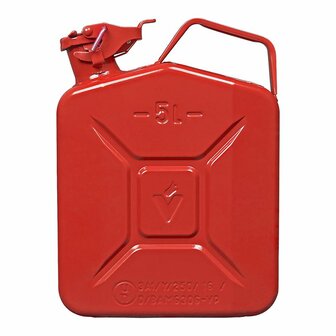 Bidon 5L metal rouge homologue UN-TuV/GS