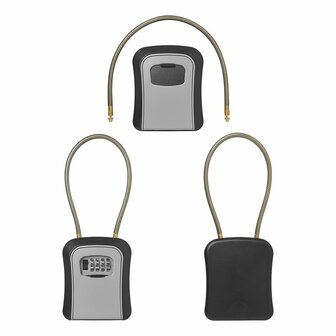 Coffre-fort a cles avec serrure a combinaison et fil d&#039;acier
