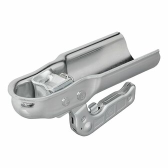 Attelage a boule acier vertical 2 trous rond 70mm 1300kg freine